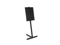 Black Aluminum Letter Board with Stand
