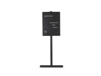 Black Aluminum Letter Board with Stand