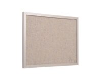 Gray Fabric Wood Framed Bulletin Board