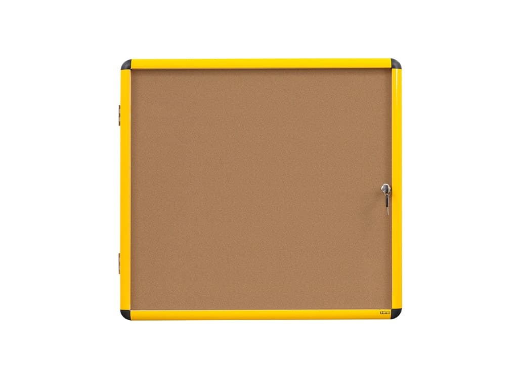Industrial Cork Surface Enclosed Bulletin Board